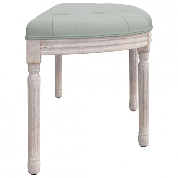 Banc Gris clair 110,5x45x49 cm Velours