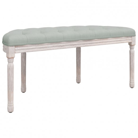 Banc Gris clair 110,5x45x49 cm Velours