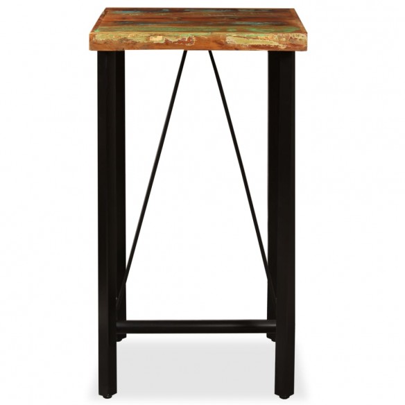 Ensemble de bar 3 pcs Bois de récupération massif