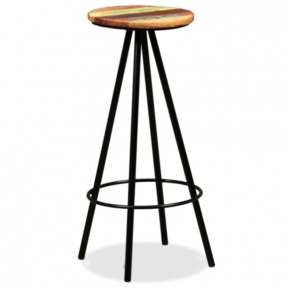 Ensemble de bar 3 pcs Bois de récupération massif