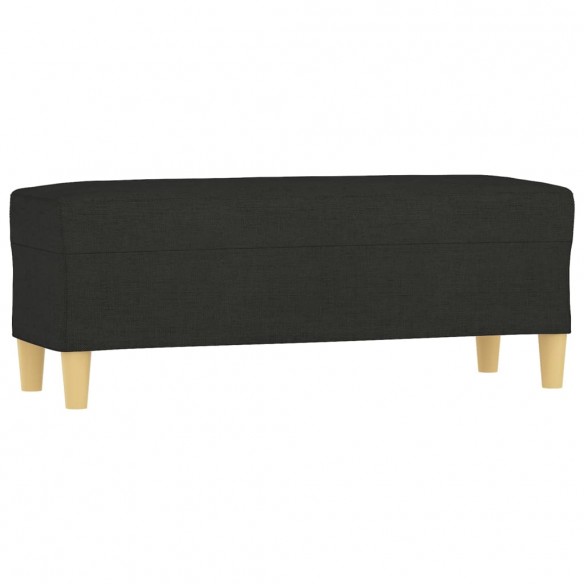 Banc Noir 100x35x41 cm Tissu