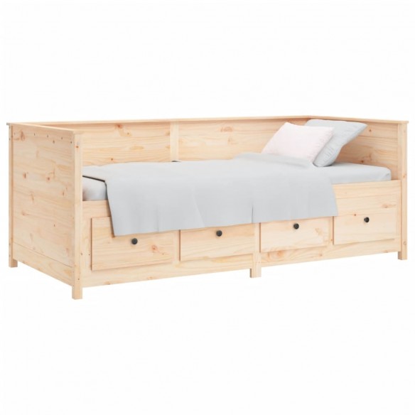 Lit de jour 75x190 cm Bois de pin massif