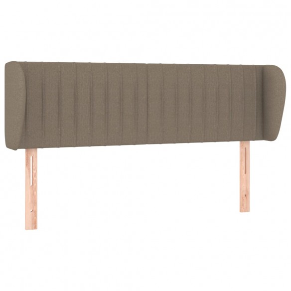 Tête de lit avec oreilles Taupe 147x23x78/88 cm Tissu