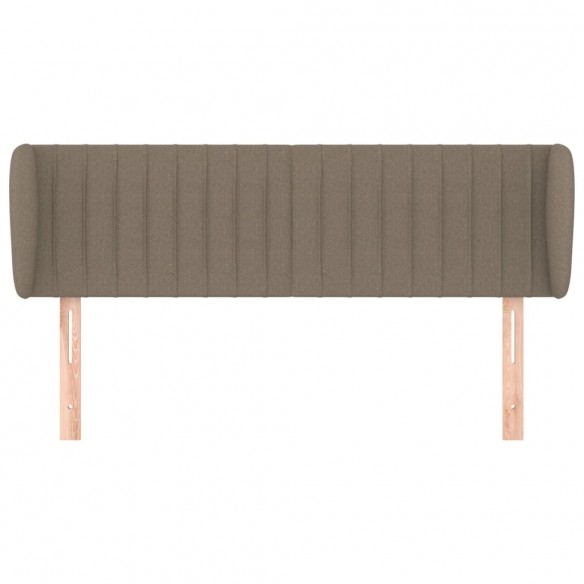 Tête de lit avec oreilles Taupe 147x23x78/88 cm Tissu