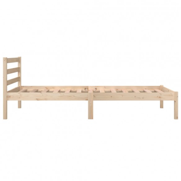 Cadre de lit bois de pin massif 90x190 cm simple