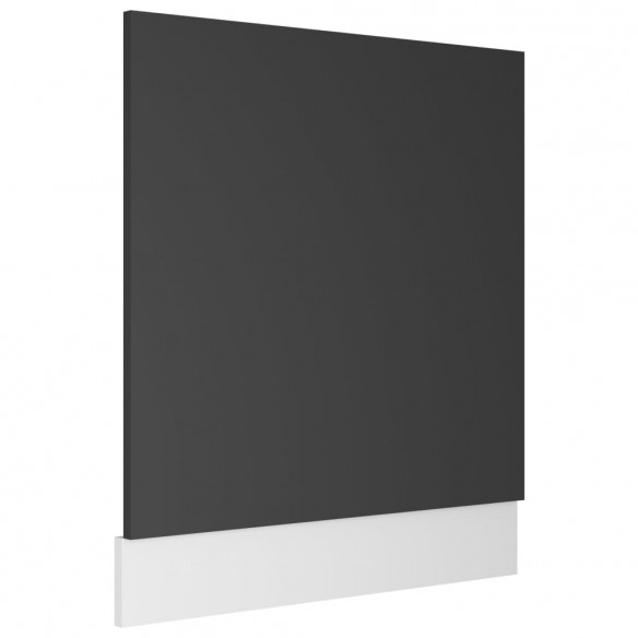 Panneau de lave-vaisselle Gris 59,5x3x67 cm Aggloméré