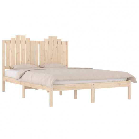 Cadre de lit bois de pin massif 120x190 cm petit double