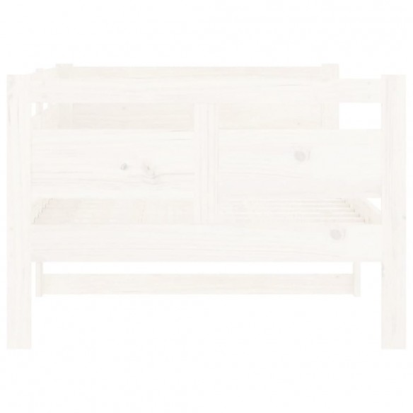 Lit de jour Blanc Bois massif de pin 90x190 cm