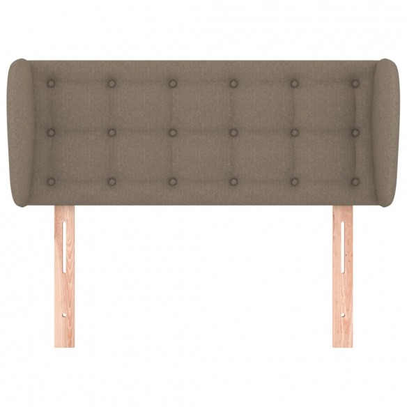 Tête de lit avec oreilles Taupe 103x23x78/88 cm Tissu