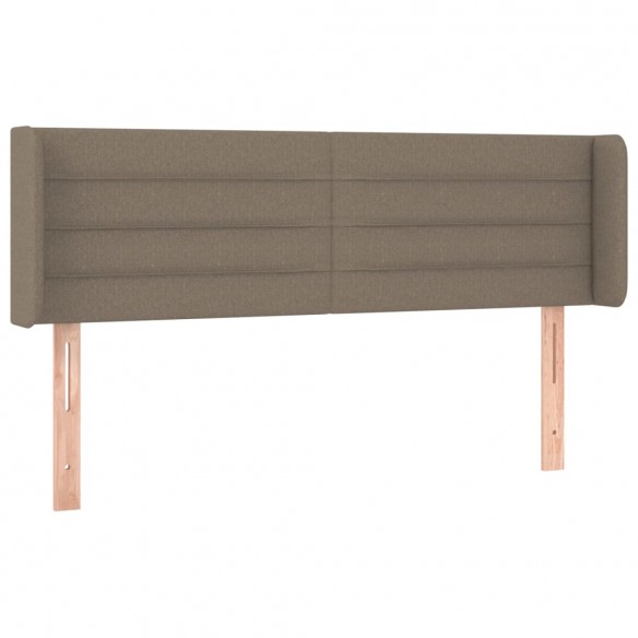 Tête de lit avec oreilles Taupe 147x16x78/88 cm Tissu