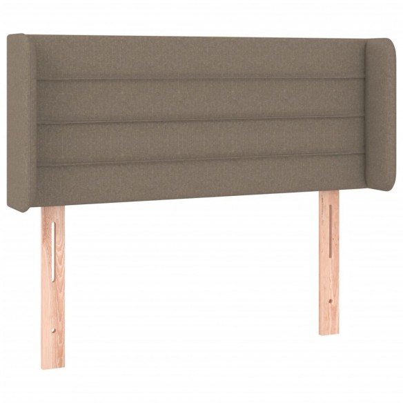 Tête de lit à LED Taupe 93x16x78/88 cm Tissu