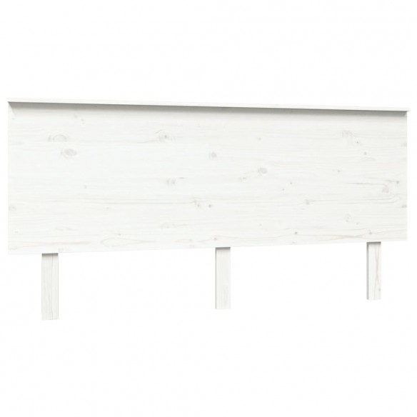 Tête de lit Blanc 164x6x82,5 cm Bois massif de pin