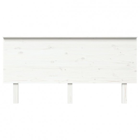 Tête de lit Blanc 164x6x82,5 cm Bois massif de pin