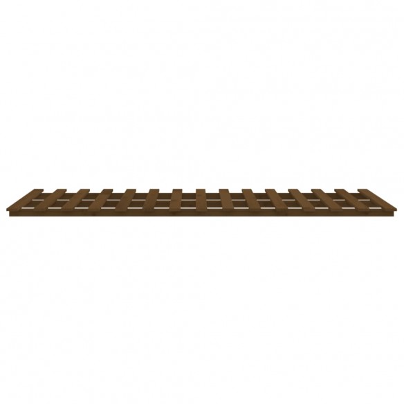 Cadre de lit Marron miel 90x200 cm Bois de pin massif