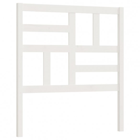 Tête de lit Blanc 81x4x104 cm Bois massif de pin