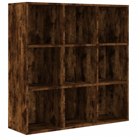 Armoire à livres Chêne fumé 98x30x98 cm