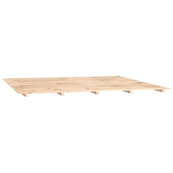 Cadre de lit 200x200 cm bois de pin massif