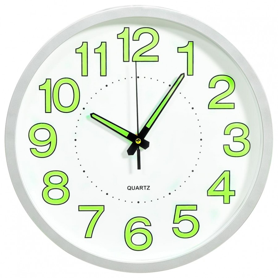 Horloge murale lumineuse Blanc 30 cm