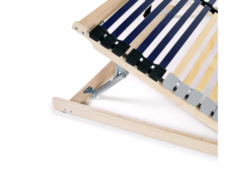 Sommiers à lattes 2 pcs avec 42 lattes 7 zones 80x200 cm