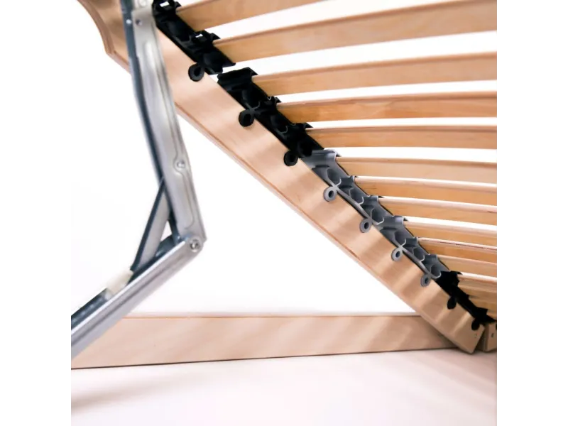 Sommiers à lattes 2 pcs avec 42 lattes 7 zones 80x200 cm