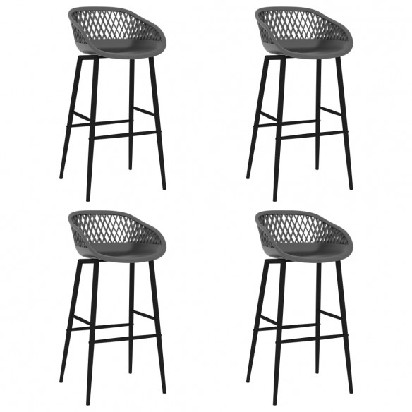 Ensemble de bar 5 pcs Noir et gris