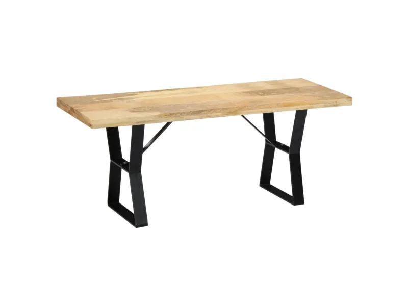 Banc 110 cm Bois de manguier massif