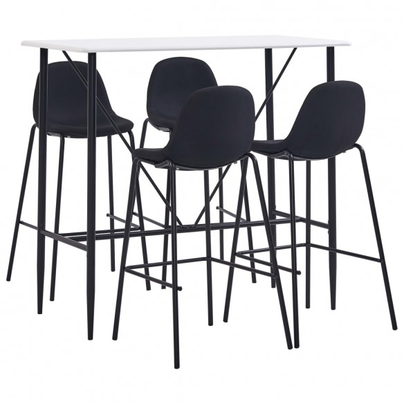 Ensemble de bar 5 pcs Tissu Noir