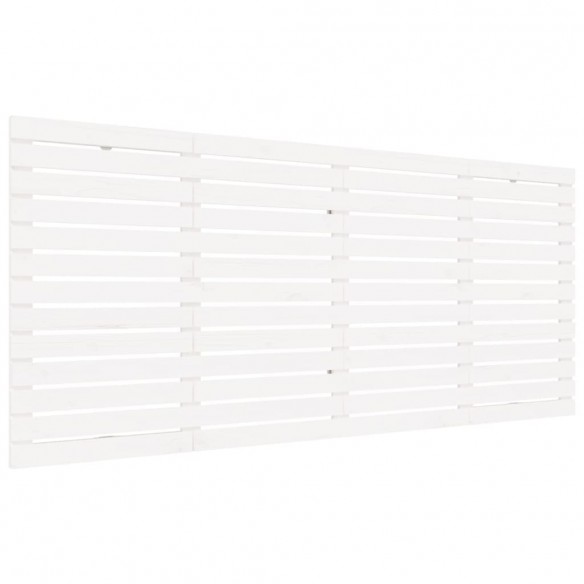 Tête de lit murale Blanc 206x3x91,5 cm Bois massif de pin