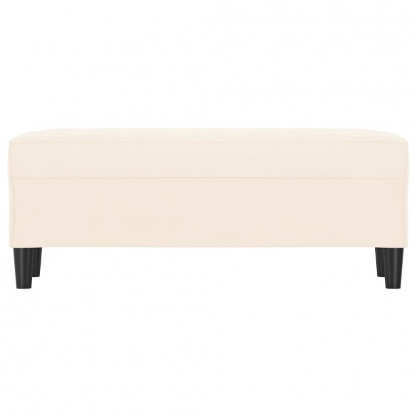 Banc Crème 100x35x41 cm Velours