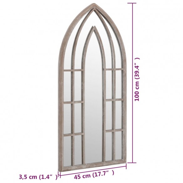 Miroir Sable 100x45 cm Fer pour utilisation à l'intérieur