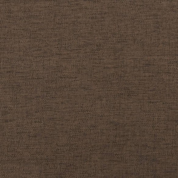 Repose-pied Marron et orange 45x29,5x35 cm Tissu et similicuir