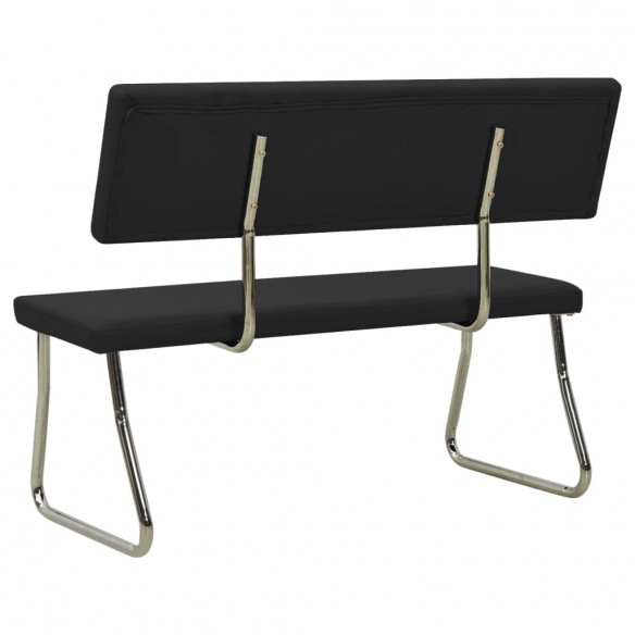 Banc 110 cm Noir Similicuir