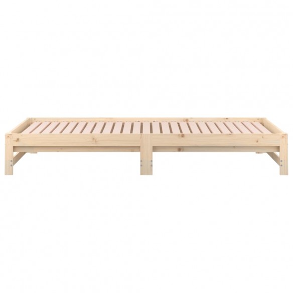 Lit coulissant 2x(90x200) cm Bois de pin massif