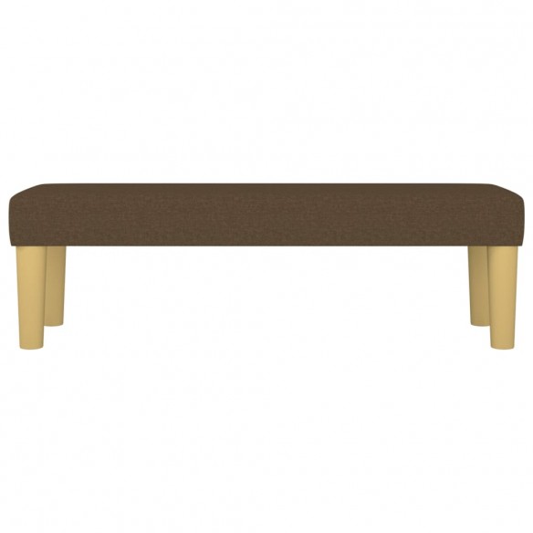 Banc Marron foncé 100x30x30 cm Tissu