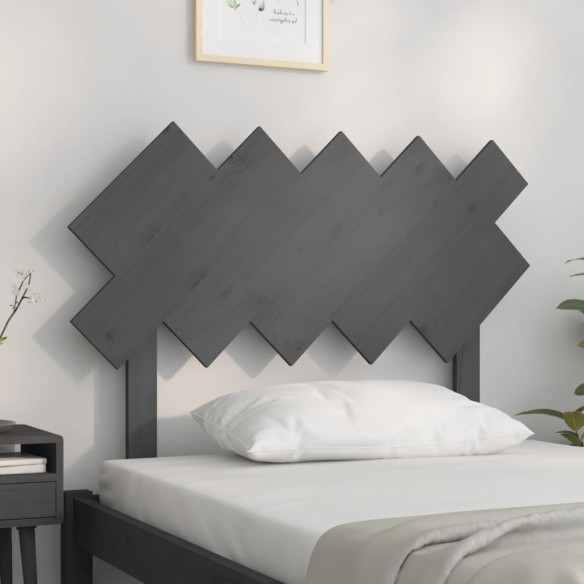 Tête de lit Gris 104x3x80,5 cm Bois massif de pin