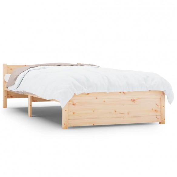 Cadre de lit bois massif 75x190 cm petit simple