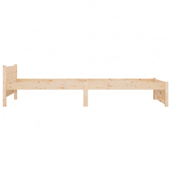 Cadre de lit bois massif 75x190 cm petit simple