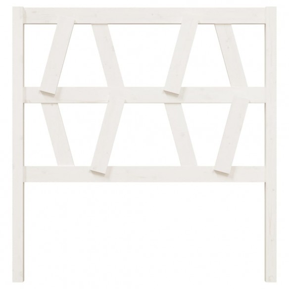 Tête de lit Blanc 96x4x100 cm Bois massif de pin