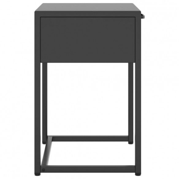 Table de chevet Anthracite 38x35x54 cm Acier