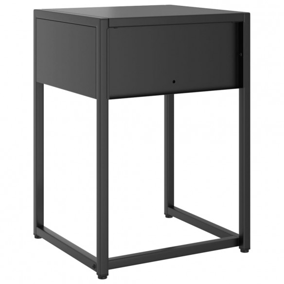 Table de chevet Anthracite 38x35x54 cm Acier