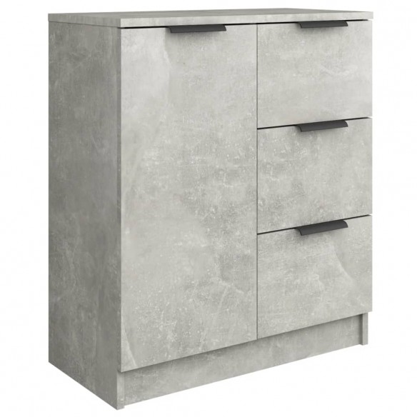 Buffet Gris béton 60x30x70 cm Bois d'ingénierie