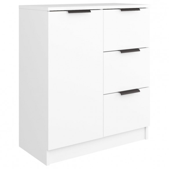 Buffets 2 pcs Blanc 60x30x70 cm Bois d'ingénierie