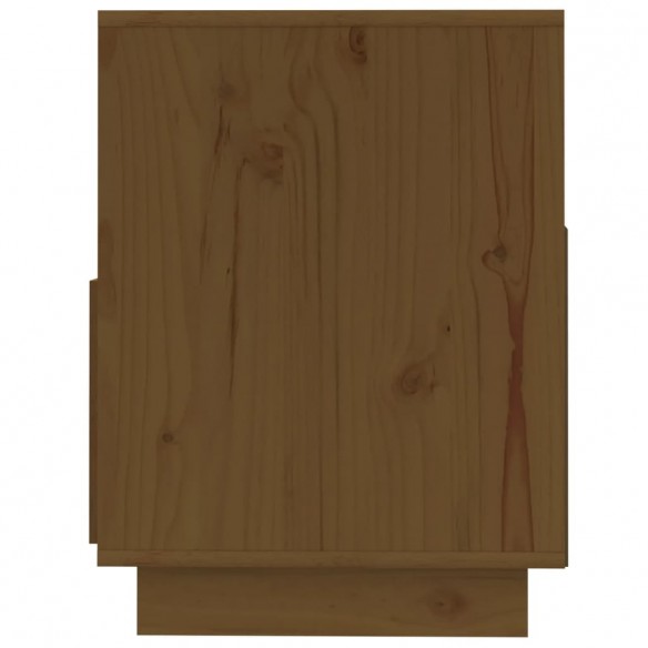 Meuble TV Marron miel 140x37x50 cm Bois de pin massif