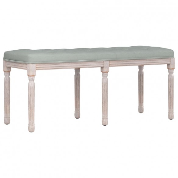 Banc Gris clair 110x40x49 cm Velours