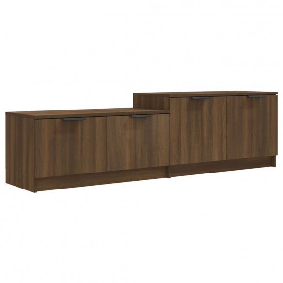 Meuble TV Chêne marron 158,5x36x45 cm Bois d'ingénierie