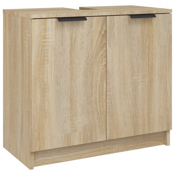 Armoire salle de bain Chêne sonoma 64,5x33,5x59 cm