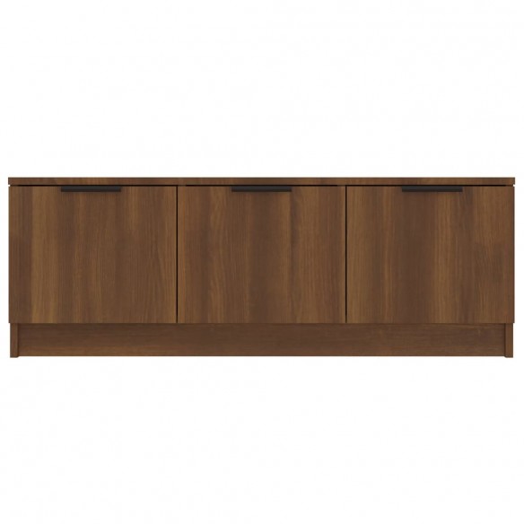 Meuble TV Chêne marron 102x35x36,5 cm Bois d'ingénierie