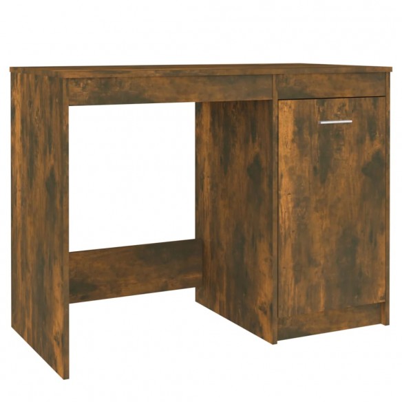 Bureau Chêne fumé 100x50x76 cm Bois d'ingénierie