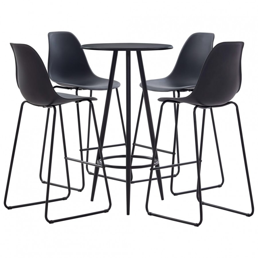 Ensemble de bar 5 pcs Plastique Noir