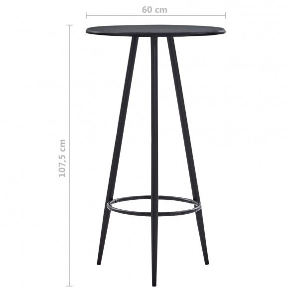 Ensemble de bar 5 pcs Plastique Noir